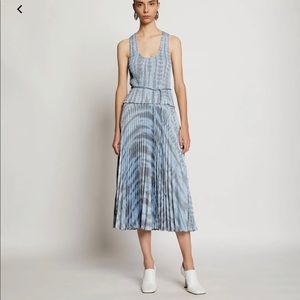 NWOT Proenza Schouler smocked tie dye midi dress